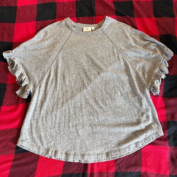 AG Adriano Goldschmied Heather Gray Top - Picture 3 of 7